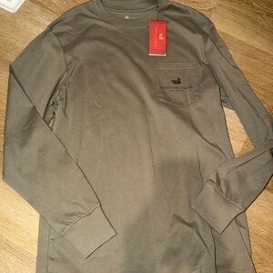 Southern Marsh Men's Khaki Long Sleeve Tee